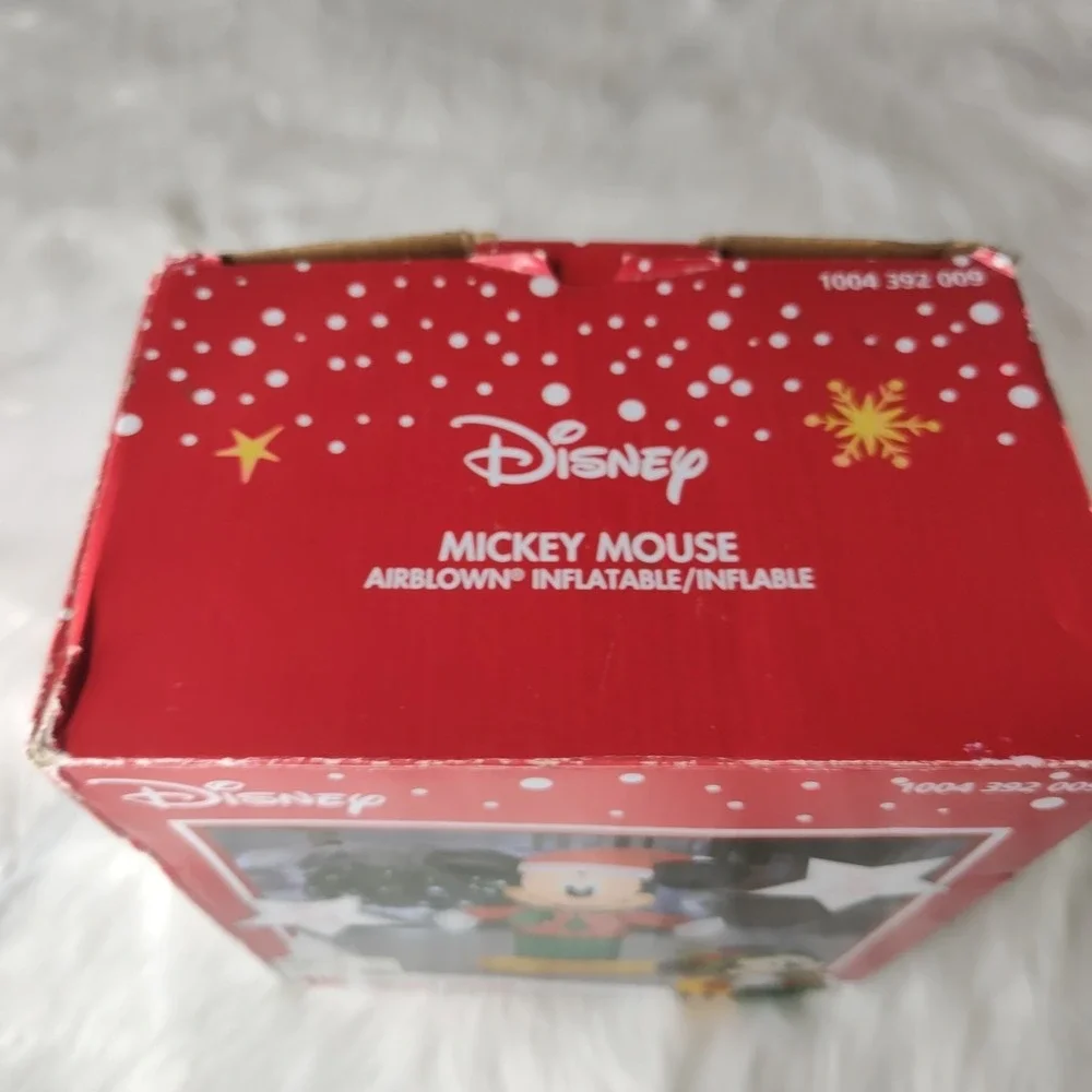 Gemmy Disney 3.5' Mickey Mouse Christmas Lighted LED Airblown Inflatable EUC‎
